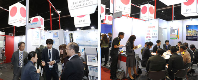 Major exhibiting companies at the show Photo