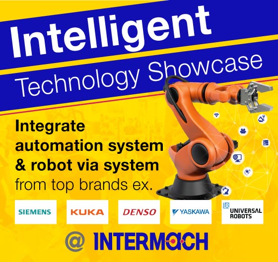 Intelligent technology showcase - Integrate automation system & robot via system from top brands ex. Siemens, Kuka, Denso, Yaskawa, Universal Robots