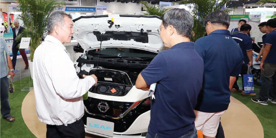 Products of Electric Vehicle in Electric Vehicle Asia Exhibition