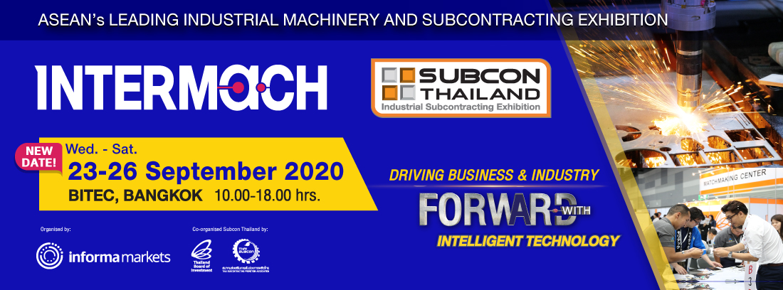 Intermach and Subcon Thailand 2020 E-newsletter Header