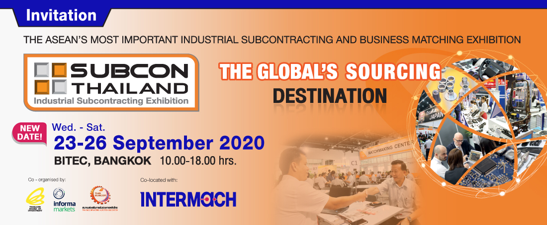 Subcon Thailand 2020 E-Invitation E-newsletter Header