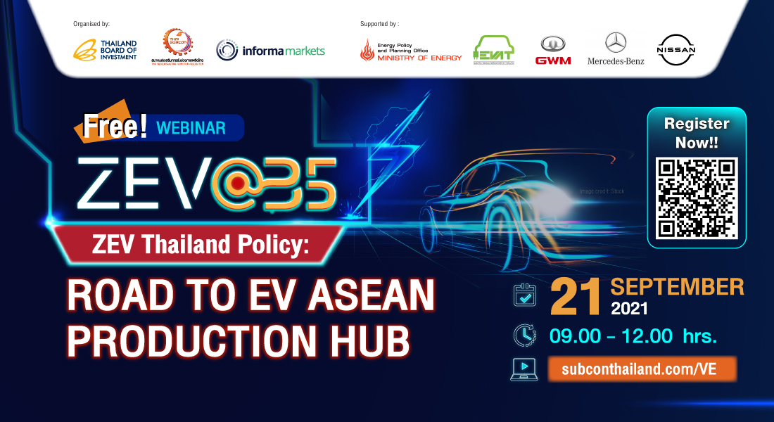 ZEV Thailand Policy: Road to EV ASEAN Production Hub