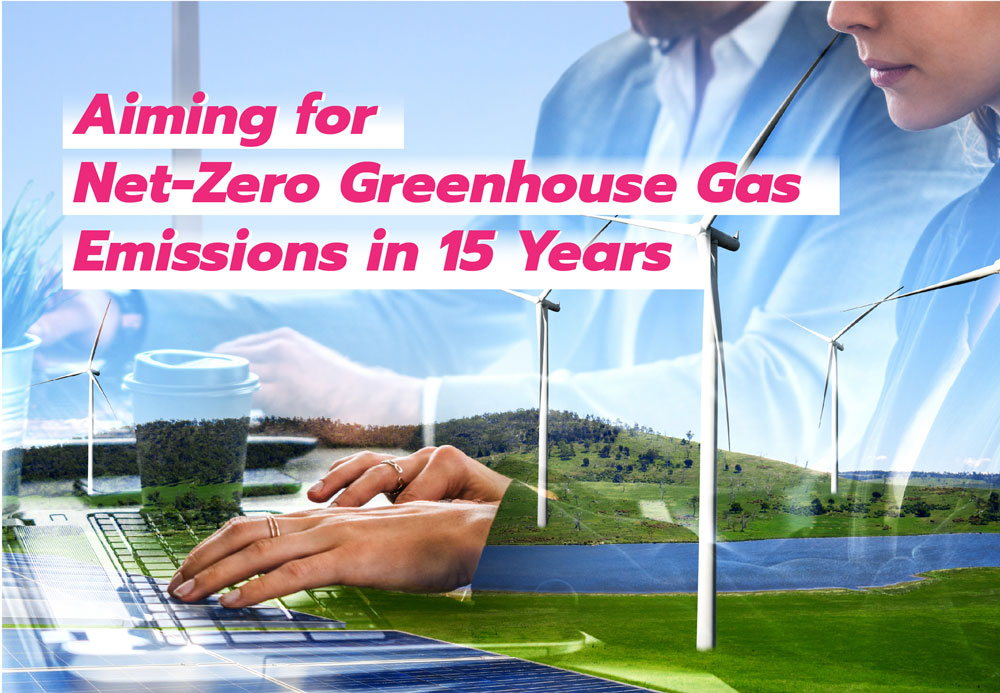 Aiming for Net-Zero Greenhouse Gas Emissions in 15 years