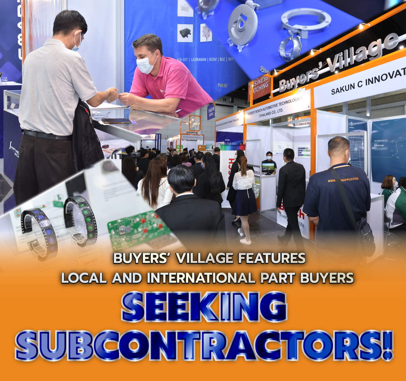 Buyers' Village features Local and International Part Buyers seeking Subcontractors!